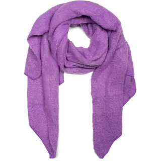 styleBREAKER XXL-Schal "Asymmetrischer unifarbener Web Schal" 1 Stk., flieder
