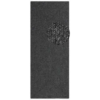 HANSE HOME Trenzado In- & Outdoor, Handmade-Look, Läufer, Wetterfest, Balkon, Wohnzimmer, Garten – Dunkelgrau, 80x200
