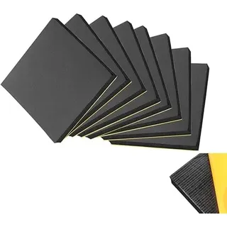 Schaumstoffplatte NBR Garagen Wandschutz Moosgummi,Dicke 2cm,15x15cm 8pcs | Selbstklebend Gummiplatte Dämmmatte Auto Möbel, Antivibration Rutschfest stoßfeste Isolierung
