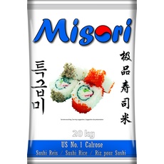 MISORI Calrose/Sushi Reis, 1er Pack (1 x 20.2 kg)