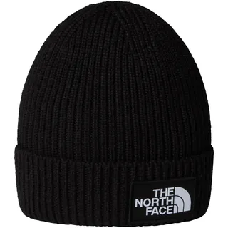 The North Face Kinder Mütze Kids TNF Logo Box Cuffed Beanie 8CGU-JK3 - TNF Black - One size