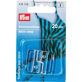 Prym Bikiniverschluß 20 mm transparent