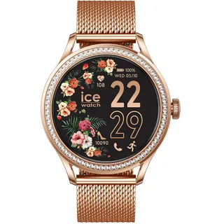 ICE-WATCH - Ice smart ST 2.0 Rose-Gold Milanese - Rose-Gold verbundene Uhr für Damen mit Edelstahluhr Armband - 025317 (1,2 Zoll)