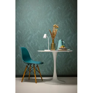 A.S. Création CosmoLiving by Cosmopolitan Vliestapete Blätter (Grün-Blau, Floral, 10.05 x 0.53 m)