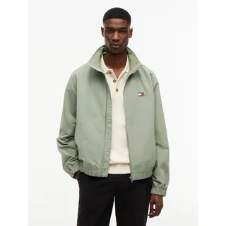 Blouson TOMMY JEANS "TJM ESSENTIAL", Herren, Gr. XL, grün (spring olive), Web, Obermaterial: 100% Polyester. Futter: 100% Polyester, normal, elastischer Bund, Jacken Blouson