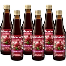 RABENHORST Granatapfel MUTTERSAFT BIO 6er Pack (6 x 330 ml) - 100% purer Granatapfel - Direktsaft aus erster Pressung