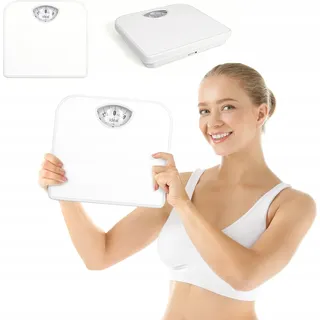 Mechanische Badewaage Classic Analog Bis 130Kg Iz9201 Weiss - Weiß