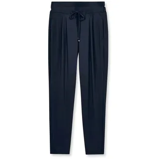 Jogger Pants MADELEINE "Hose Leichte Jogg-Pants mit Bundfalten", Damen, Gr. 48, N + K Gr, blau (marine), Obermaterial: 82% Polyamid PA. 18% Elasthan EL., Modern, Hosen Jogger Pants