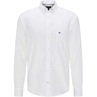 Langarmhemd FYNCH-HATTON "FYNCH-HATTON Langarmhemd", Herren, Gr. 4XL, N-Gr, weiß, Jersey, Obermaterial: 100% Baumwolle, unifarben, ohne Ausschnitt, 2-Knopf-Manschette, Hemden Langarmhemd, bequeme Passform, unifarbenes Design, mit Brusttasche