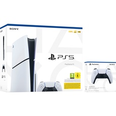 PlayStation 5 Spielekonsole »Disk Edition (Slim) inkl. zweitem DualSense Wireless-Controller«, schwarz-weiß