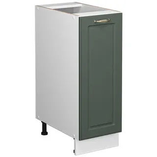 Vicco Midischrank Fame-Line Grün-Gold Landhaus 30 x 82 cm ohne Arbeitsplatte, Model 43509 - Grün