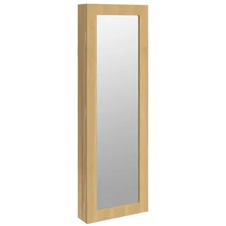 vidaXL Schmuckschrank mit Spiegel Wandmontage 30x8,5x90 cm