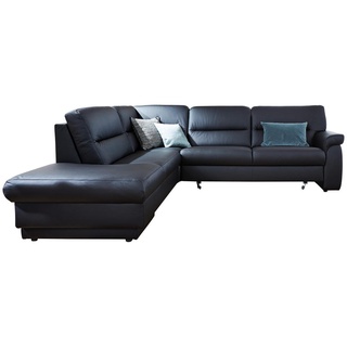 Himolla Ecksofa , Schwarz , Leder , Echtleder , Longlife-Leder , Uni , L-Form , 267x234 cm , Blauer Engel, Goldenes M, Made in Germany, Emas , Typenauswahl, Bettkasten erhältlich, Lederauswahl, Stoffauswahl, Sitzqualitäten, seitenverkehrt erhältlich, Bettfunktion erhältlich, Hocker erhältlich, Rückenfutter, individuell planbar , Wohnzimmer, Sofas & Couches, Sofas, Ledersofas