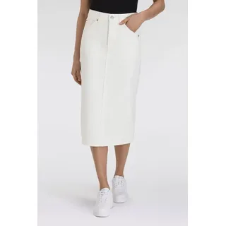 Levi's Levi's® Jeansrock HR BACK SLIT SKIR mit Schlitz hinten weiß 28