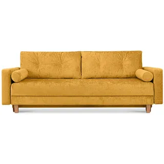 Konsimo Einzelsofa Eriso ¦ gelb ¦ Maße (cm): B: 220 H: 80