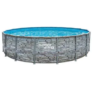 Pool , Grau , Kunststoff , 132 cm , Freizeit & Co, Pools & Wasserspaß, Pools