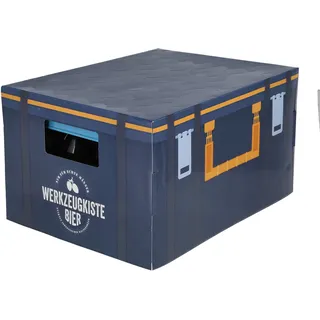 KAMACA Geschenkverpackung für Bierkasten Hülle Aufsatz für Bierkästen lustiges Geschenk Geburtstag (Bier - Geschenkverpackung Werkzeugkiste)