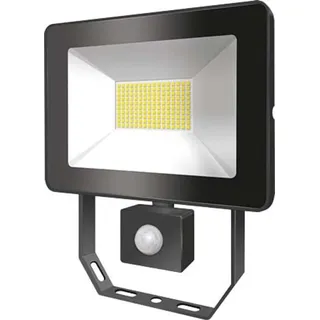 ESYLUX Außenstrahler Aluminium 6,0 cm inkl. Bewegungsmelder schwarz/weiß