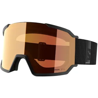 Salomon S/view 3 Photochrome Skibrille - Black - Photo Red/CAT1-3