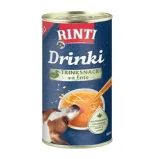 6 x 185 ml rață Drinki RINTI Snackuri pentru câini