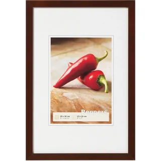 walther design Bilderrahmen nussbaum 40 x 60 cm Peppers Holzrahmen BP460N