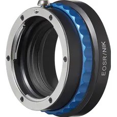 Bild Adapter Nikon F Objektive an Canon EOS-R Kamera, Objektivadapter, Blau, Schwarz