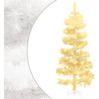 Spiral-Weihnachtsbaum mit Beleuchtung und Ständer Weiß 150 cm, Künstliche Weihnachtsbäume 2024 Neu Design Möbel - Weiß