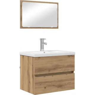 vidaXL Badezimmermöbel-Set 3-tlg. Artisan-Eiche