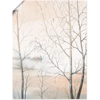 Artland Poster »Seeufer am Wald II« Gewässer 1 Stk. tlg. als Leinwandbild, Poster, Wandaufkleber in verschied. Größen, beige