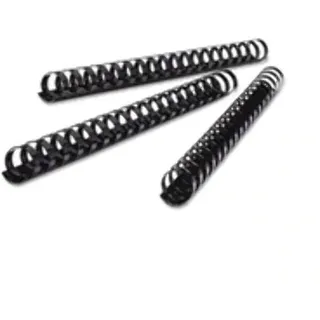 GBC 334927 Kunststoff-Binderücken (21 Ringe, 225 Blatt, A4, 25 mm), 50 Stück schwarz