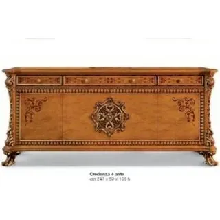 Luxus Kommode xxl Sideboard Kommoden Holz Anrichte Möbel Schrank Braun Möbel Neu - Braun