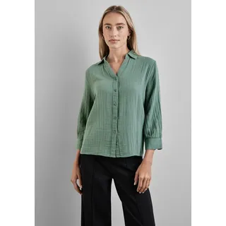 STREET ONE Damen A344955 Musselin-Bluse, Seafoam Green, 40