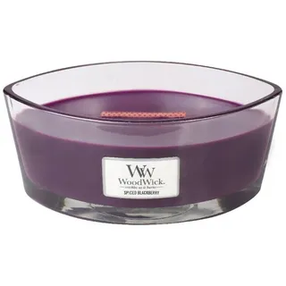 Woodwick Spiced Blackberry Duftkerze 454 g lila