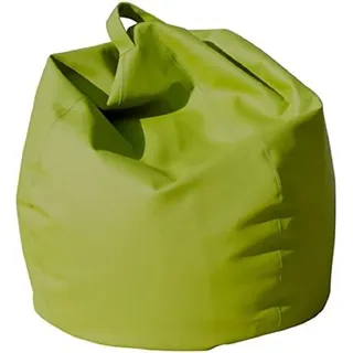 Dmora Eleganter Sitzsack, grüne Farbe, Maße 80 x 120 x 80 cm