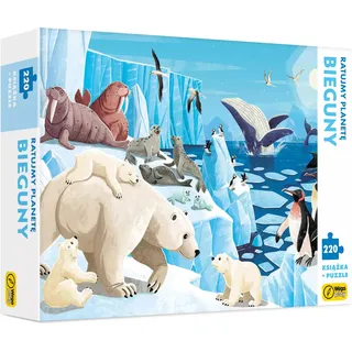 Ksika i puzzle Ratujmy planet bieguny 220 elementów - Ester Tom?