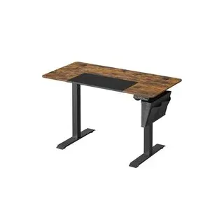 Songmics Schreibtisch vintagebraun-tintenschwarz Holzwerkstoff