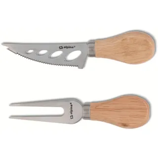 Alpina Käsemesser und Käsegabel-Set, 2 Stück