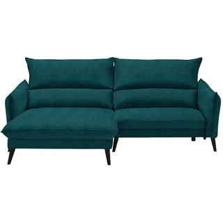 Carryhome Ecksofa , Petrol , Textil , Kiefer , massiv , Füllung: Silikon , Ottomane links, L-Form , 238x170 cm , Stoffauswahl, seitenverkehrt erhältlich, Hocker erhältlich , Wohnzimmer, Sofas & Couches, Wohnlandschaften, Ecksofas