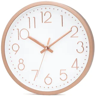 Intirilife Wanduhr 30,5 cm 30.5x30.5x4.5 gold