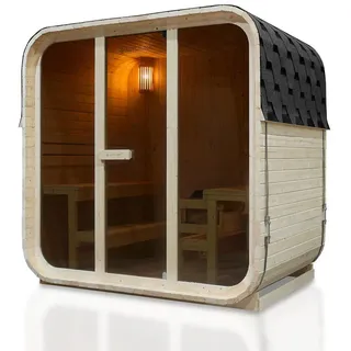 Artsauna Fasssauna Fjora inkl. 9 kW Ofen + int. Steuerung
