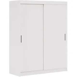 masseno Schiebetürenschrank TELA 160 x 205 x 60 cm Weiß