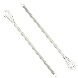 2 Stück Mini Schneebesen Edelstahl - rührbesen Kleine Rührbesen für Sahne, Eier & Teig - Schneebesen Klein mit Griff, Rühren Von Teig Ideal für Milchaufschäumer, Quirl und Küchenbesen