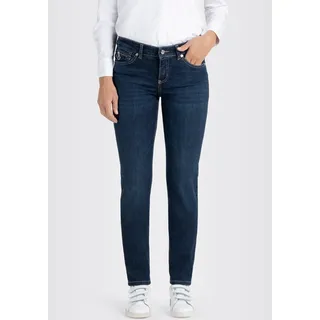MAC Damen Jeans Slim Fit Carrie Pipe in blauem New Basic-D38 / L32