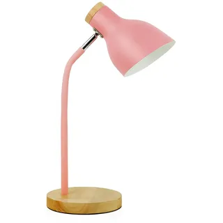 himmel Schreibtischlampe,Einstellbare Metall Tischlampe,Kinder Tischlampe für Schlafzimmer,Wohnzimmer,E27Socket Lesen neben Lampe(rosa)