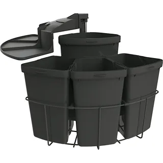 NABER Cabbi 4.anthrazit, Abfallsammler, 50 cm Schrankbreite - Grau
