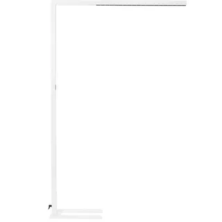 Beliani Stehlampe, MENSA mit Bewegungsmelder Metall Weiß