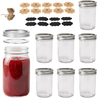 Relaxdays Einmachglas 250 ml 8 St.