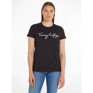 Tommy Hilfiger »HERITAGE CREW NECK GRAPHIC TEE«, mit Script Logo-Schriftzug & Schwarz,Weiß - XXS