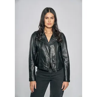 Lederjacke FREAKY NATION "Bali-FN SC", Damen, Gr. L, schwarz, Oberstoff: 100% Leder; Futter: 100% Baumwolle, Jacken Lederjacke