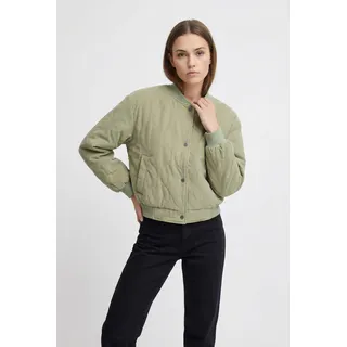 Cordjacke ONLY "ONLSAP CORDUROY BOMBER CC OTW", Damen, Gr. M, mermaid, Cord, Obermaterial: 100% Baumwolle, unifarben, normal, Jacken Cordjacke, gesteppte Details